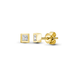 18ct Yellow Gold 30pts Dia Earrings