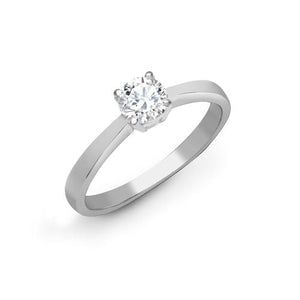 18ct White Gold 0.50ct Solitaire Diamond Ring