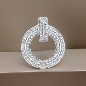 18ct White Gold 0.71ct Circle of Life Eternity Diamond Pendant