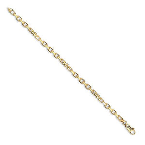 18ct Yellow Solid Cable and Bollard Chain Chain