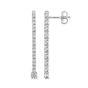 DIAMOND Earrings IN 18CT WHITE GOLD