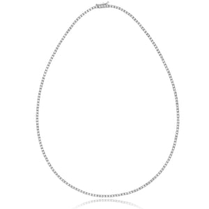 5ct DIAMOND TENNIS NECKLACE IN 18CT WHITE GOLD