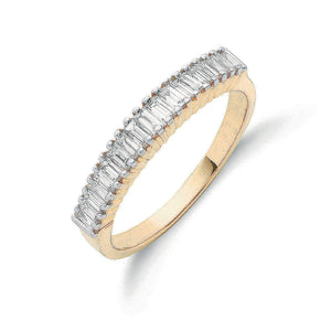 18ct Yellow Gold 0.50ctw Baguette Cut Diamond Eternity Ring