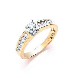 18ct Yellow Gold 0.50ctw Brilliant Cut Diamond Ring